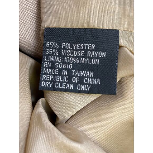 Kasper Blazer Jacket Womens Sz 8 Brown Single Breasted 3 Buttons Casual Career - Picture 4 of 7